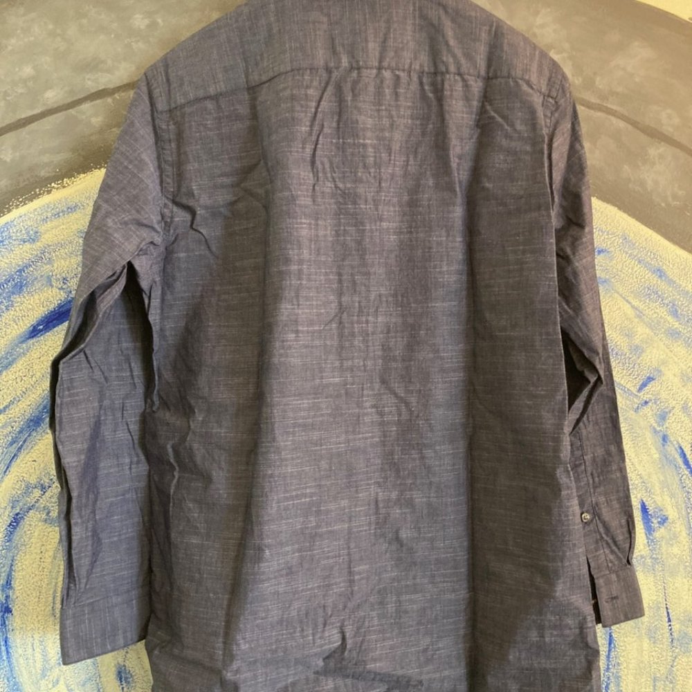 APT 9. Navy Blue dress shirt, Slim Fit 16 32/33 - Picture 2 of 3